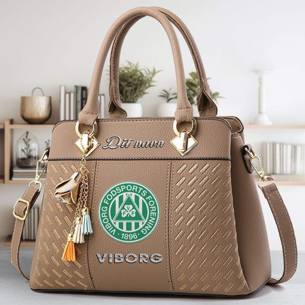 Viborg Logo Crossbody Zip Hand Bag With Tassel Custom Name For Women - Image 3