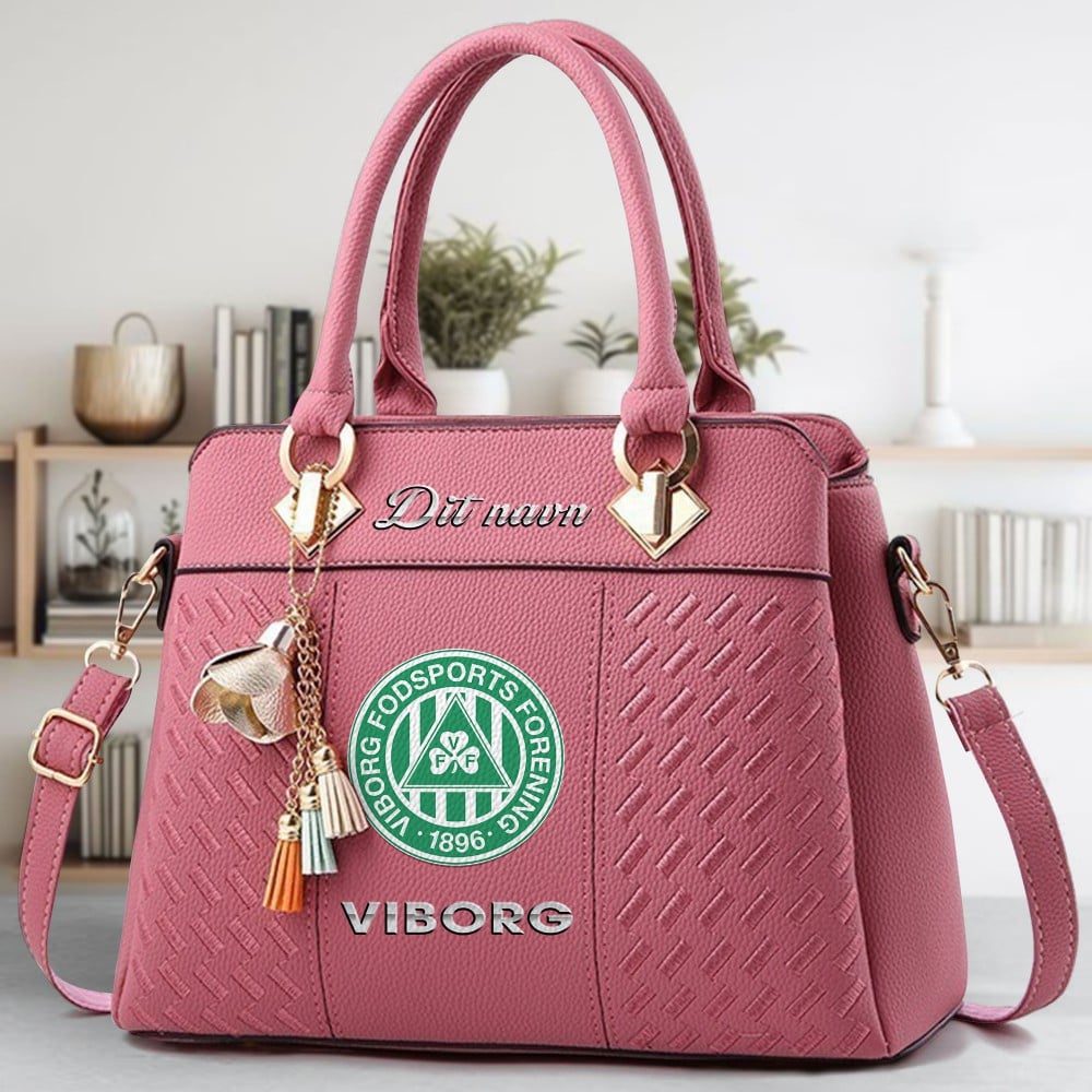 Viborg Logo Crossbody Zip Hand Bag With Tassel Custom Name For Women - Image 5