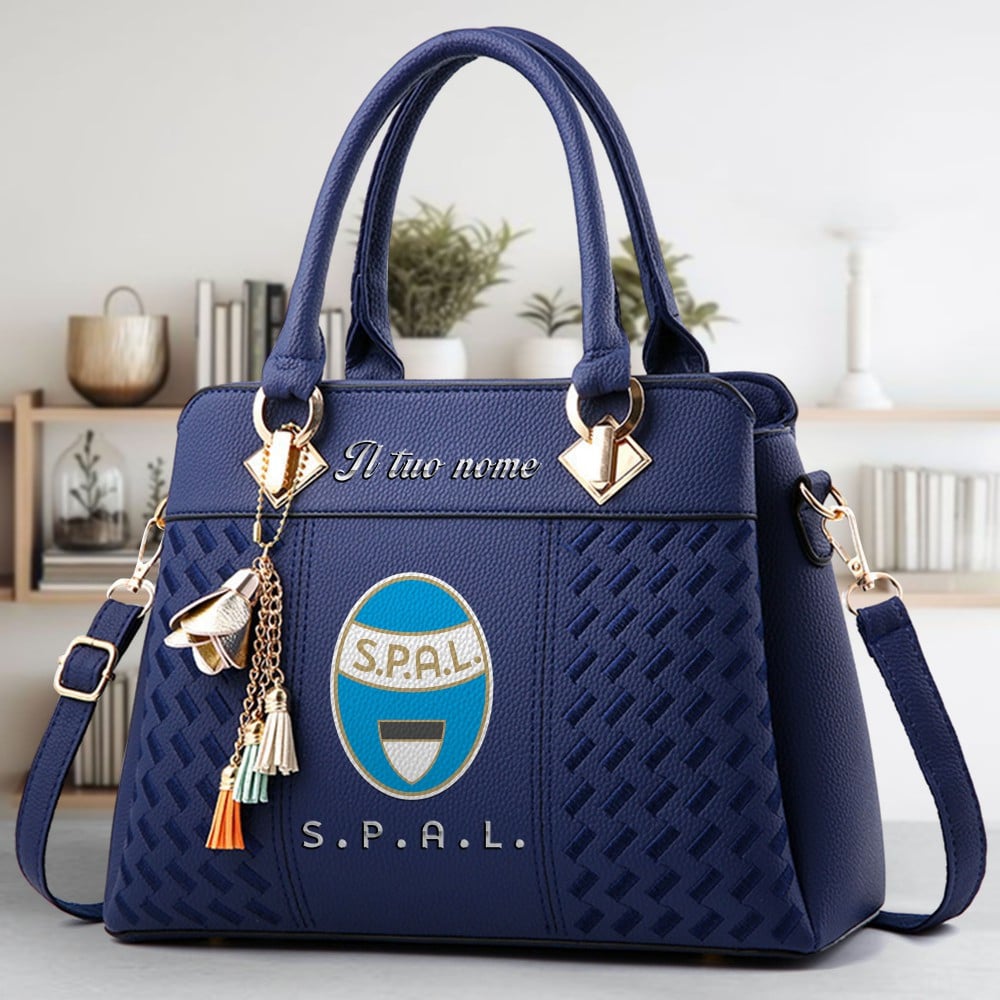 Spal 2013 Logo Crossbody Zip Hand Bag With Tassel Custom Name For Women - Image 2