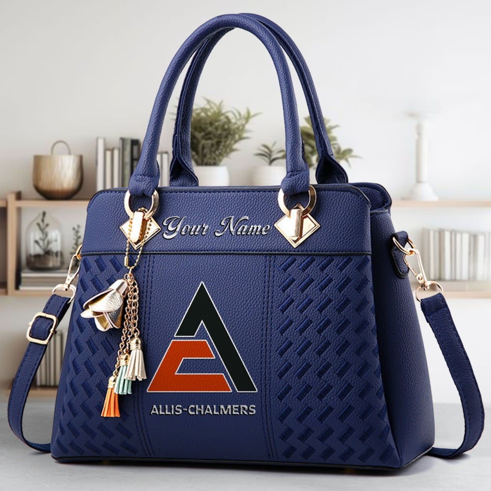 Allis Chalmers Logo Crossbody Zip Hand Bag With Tassel Custom Name For Women - Image 3