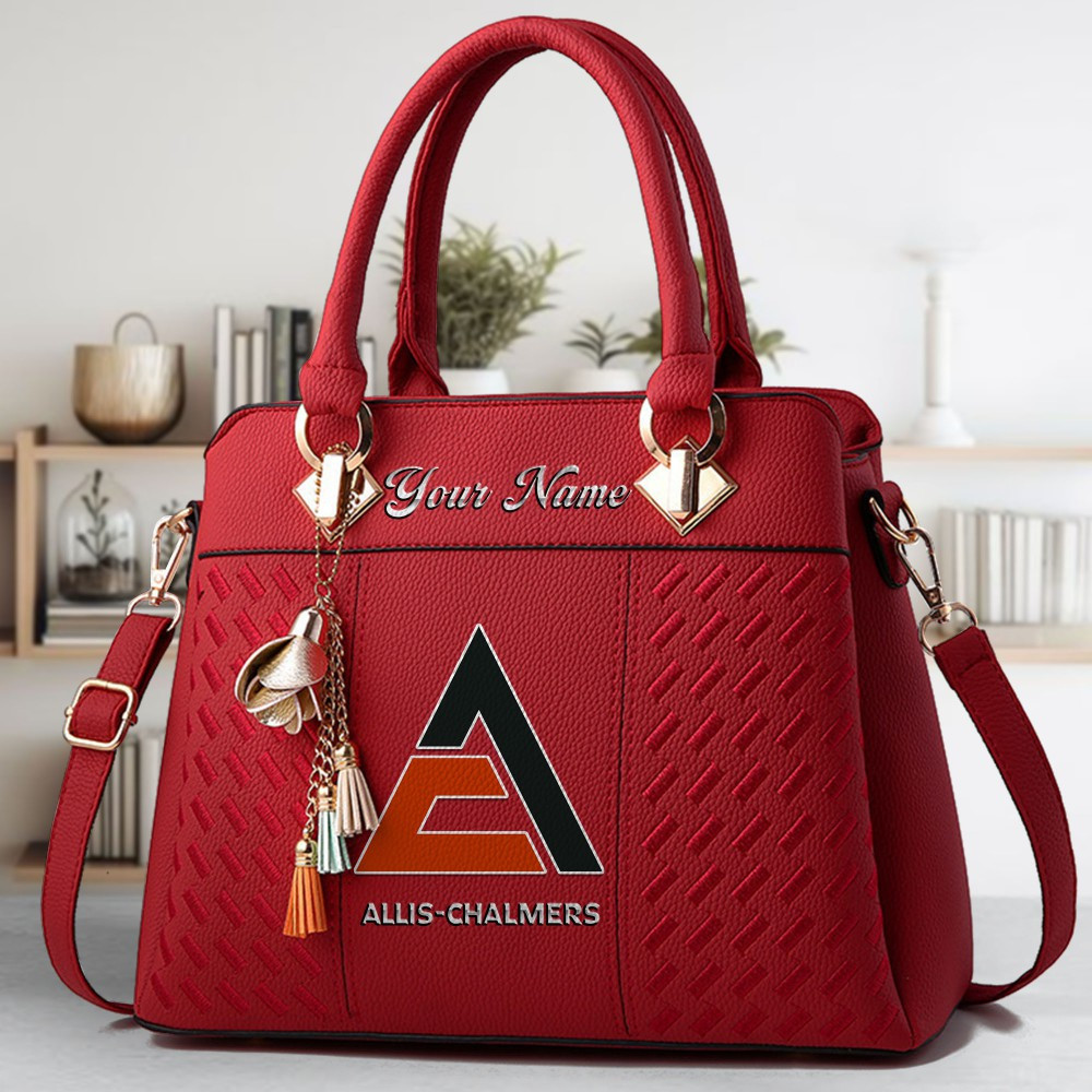 Allis Chalmers Logo Crossbody Zip Hand Bag With Tassel Custom Name For Women - Image 6