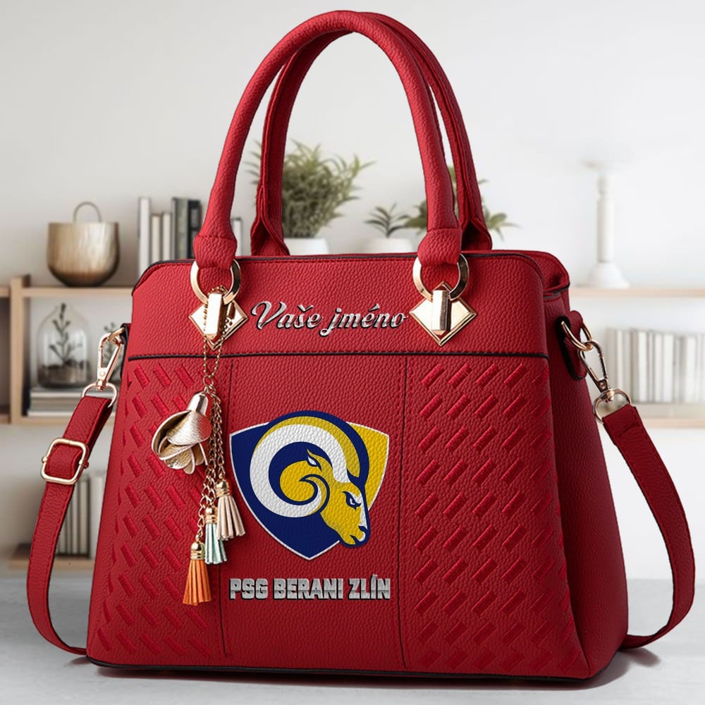 PSG Berani Zlan Logo Crossbody Zip Hand Bag With Tassel Custom Name For Women - Image 6