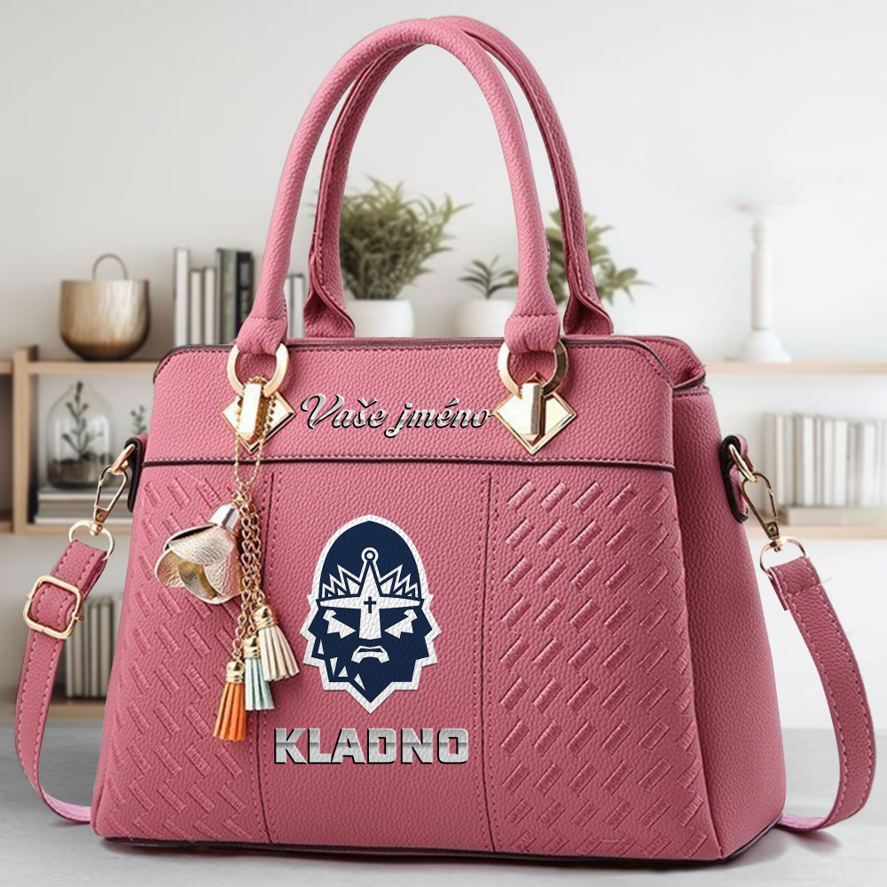 Rytari Kladno Logo Crossbody Zip Hand Bag With Tassel Custom Name For Women - Image 5