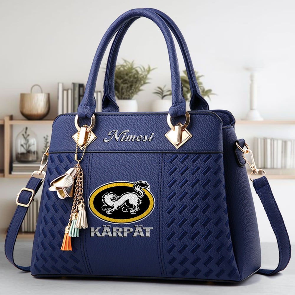 Oulun Karpat Logo Crossbody Zip Hand Bag With Tassel Custom Name For Women - Image 2