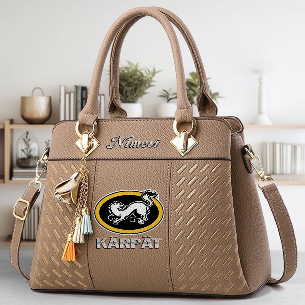Oulun Karpat Logo Crossbody Zip Hand Bag With Tassel Custom Name For Women - Image 3