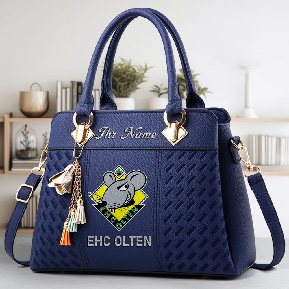 EHC Olten Logo Crossbody Zip Hand Bag With Tassel Custom Name For Women - Image 2