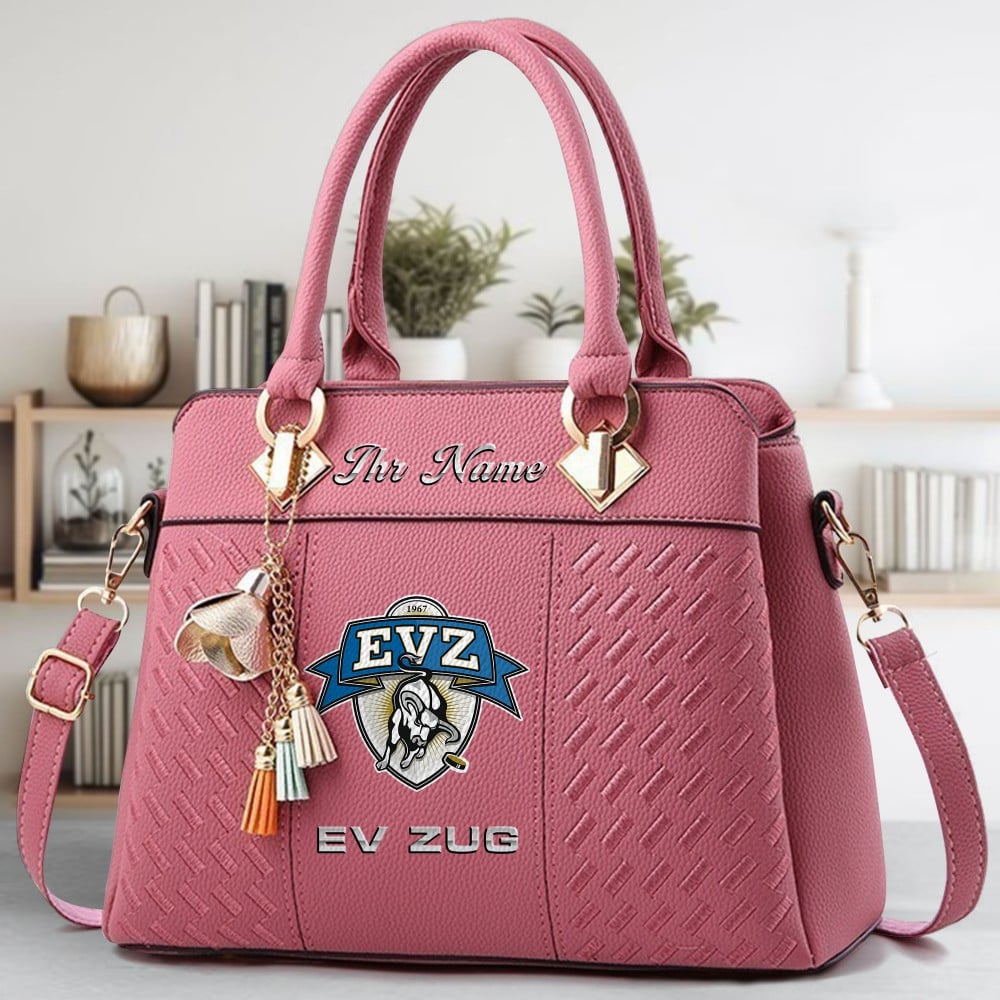 EV Zug Logo Crossbody Zip Hand Bag With Tassel Custom Name For Women - Image 5