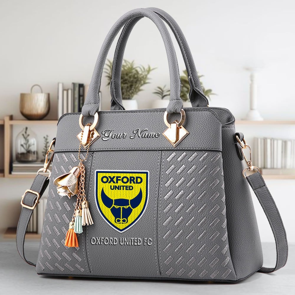 Oxford United Fc Logo Crossbody Zip Hand Bag With Tassel Custom Name For Women - Image 4