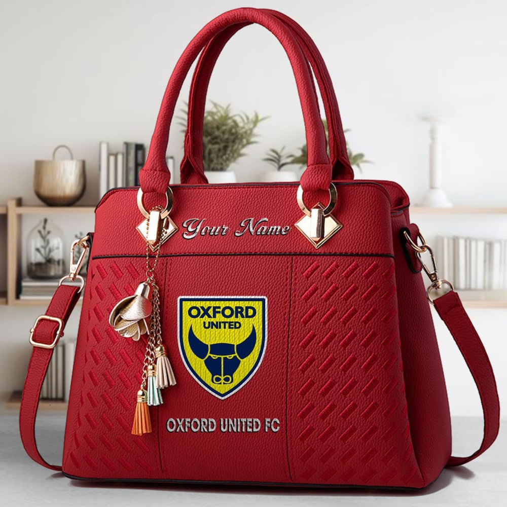Oxford United Fc Logo Crossbody Zip Hand Bag With Tassel Custom Name For Women - Image 6