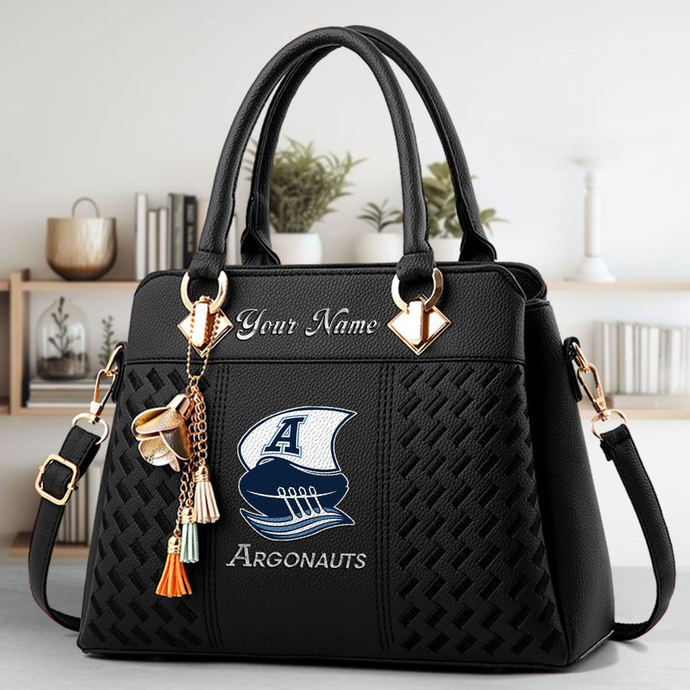 Toronto Argonauts Logo Crossbody Zip Hand Bag With Tassel Custom Name For Women - Image 2