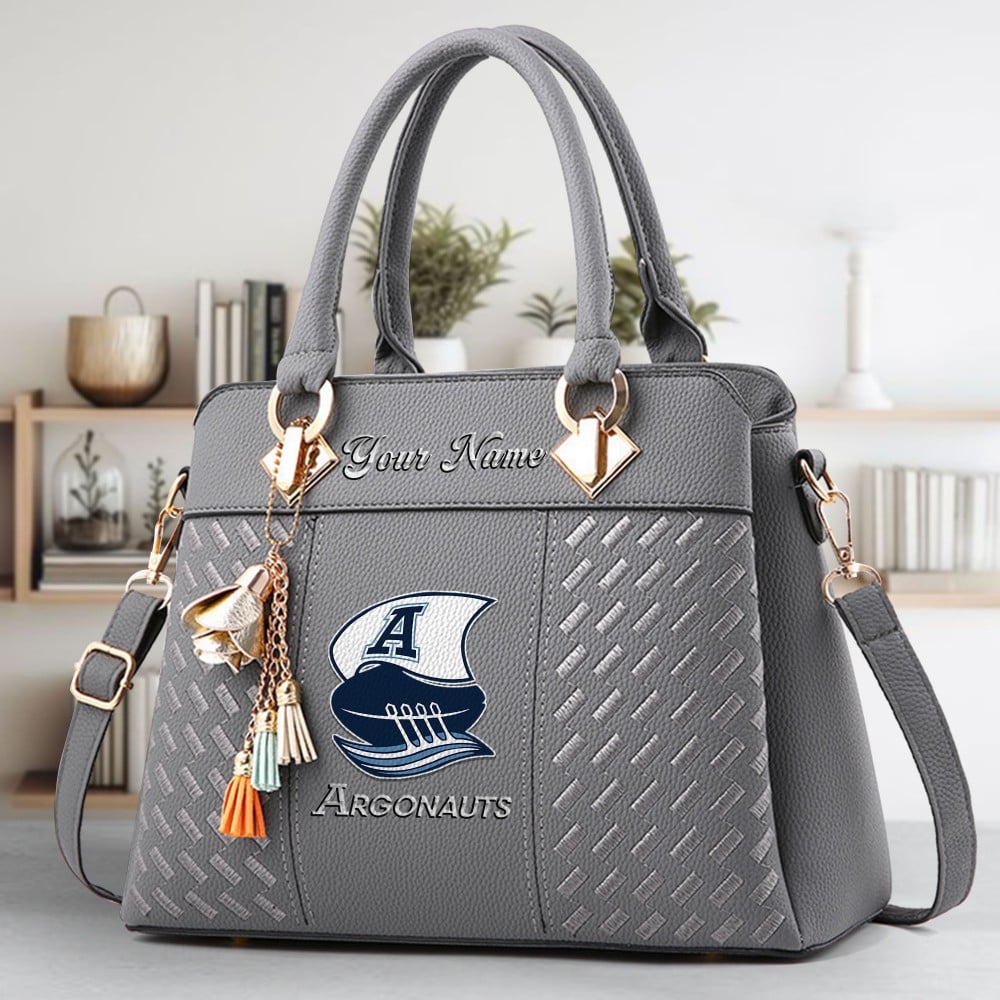 Toronto Argonauts Logo Crossbody Zip Hand Bag With Tassel Custom Name For Women - Image 4