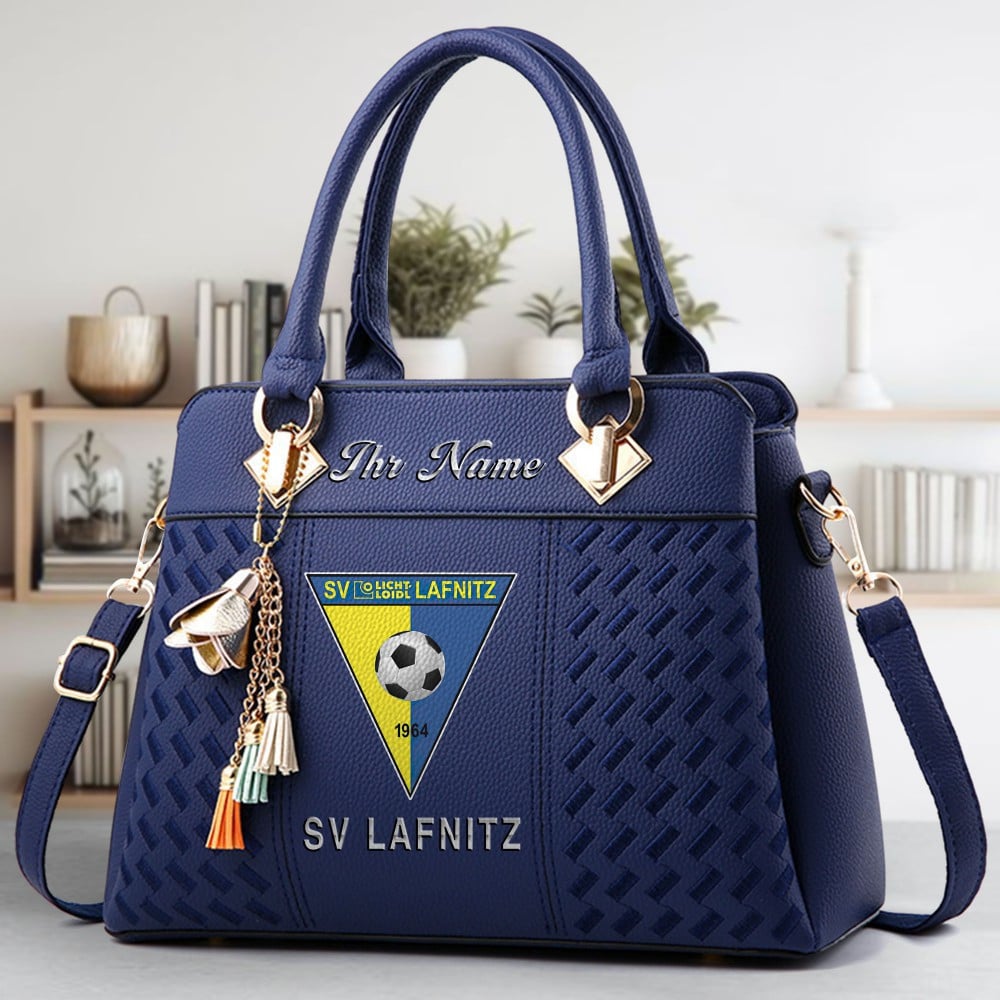 SV Lafnitz Logo Crossbody Zip Hand Bag With Tassel Custom Name For Women - Image 2