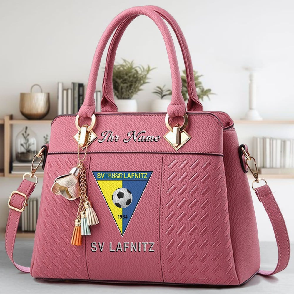SV Lafnitz Logo Crossbody Zip Hand Bag With Tassel Custom Name For Women - Image 5