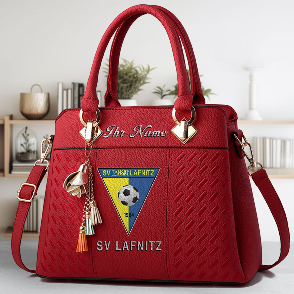 SV Lafnitz Logo Crossbody Zip Hand Bag With Tassel Custom Name For Women - Image 6