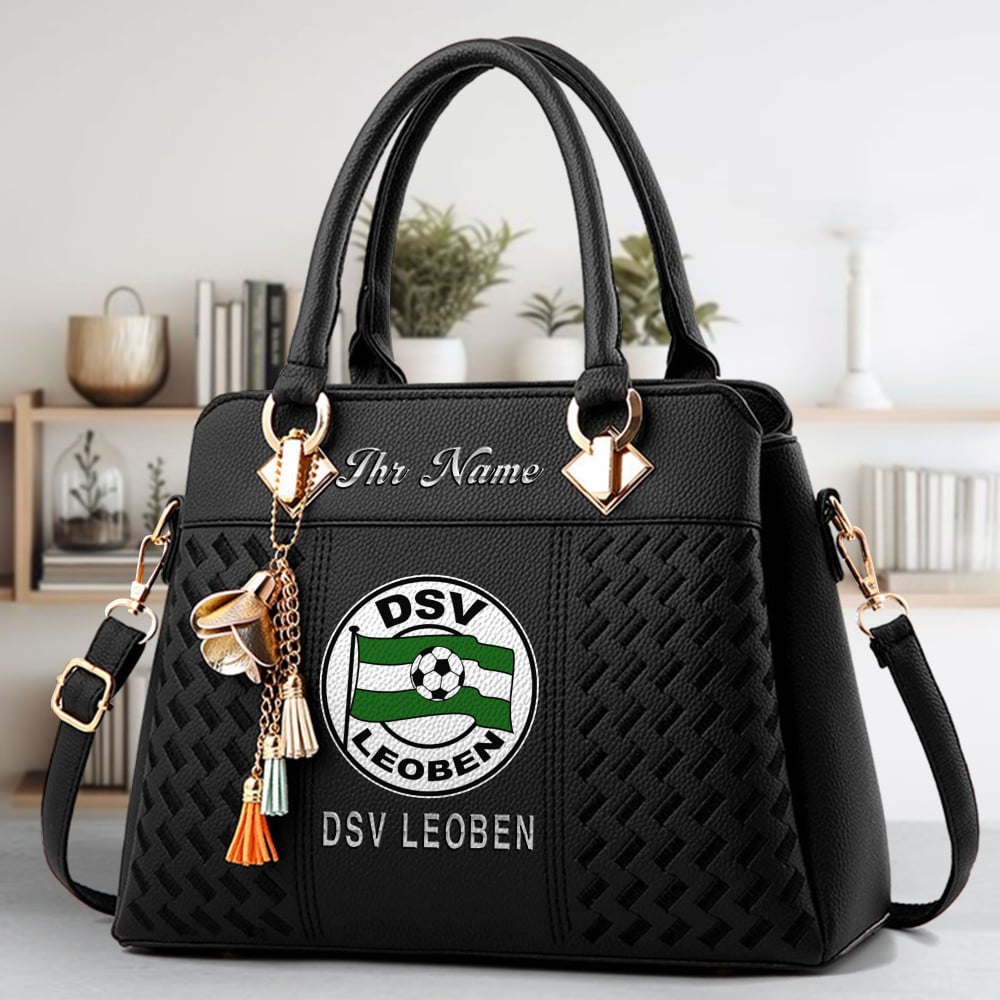 DSV Leoben Logo Crossbody Zip Hand Bag With Tassel Custom Name For Women - Image 2