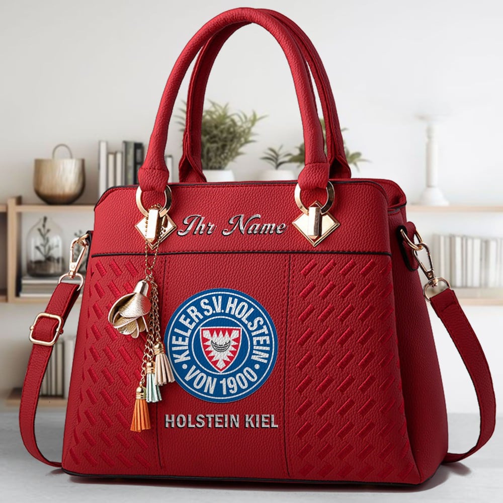 Holstein Kiel Logo Crossbody Zip Hand Bag With Tassel Custom Name For Women - Image 6