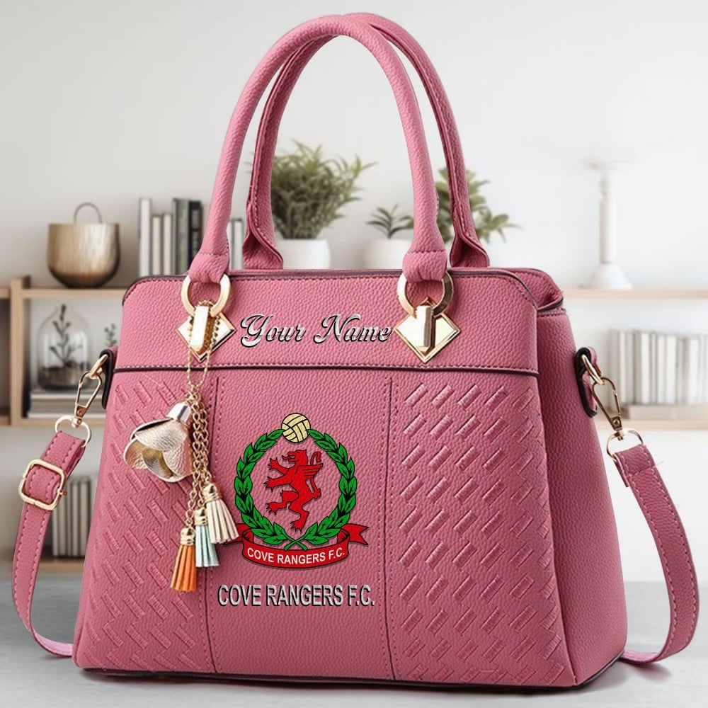 Cove Rangers F.C Logo Crossbody Zip Hand Bag With Tassel Custom Name For Women - Image 5