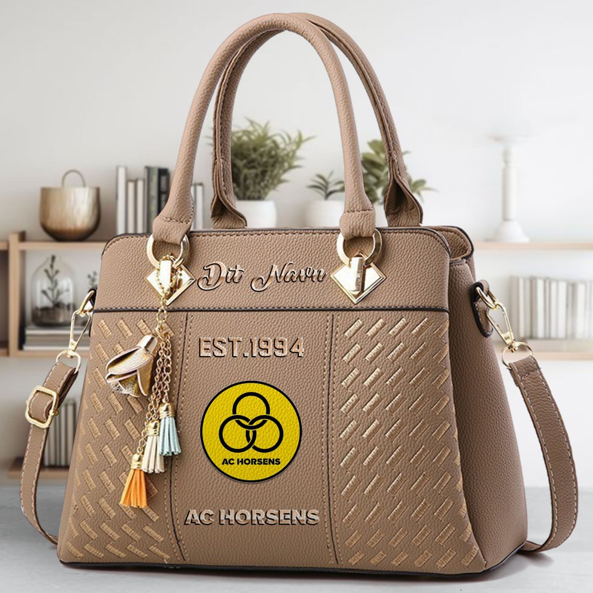 AC Horsens Crossbody Zip Handbag With Tassel Custom Name For Women - Image 4