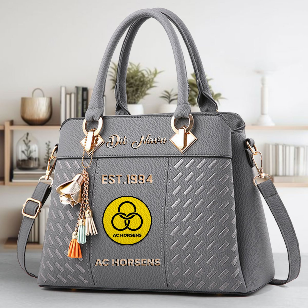 AC Horsens Crossbody Zip Handbag With Tassel Custom Name For Women - Image 5