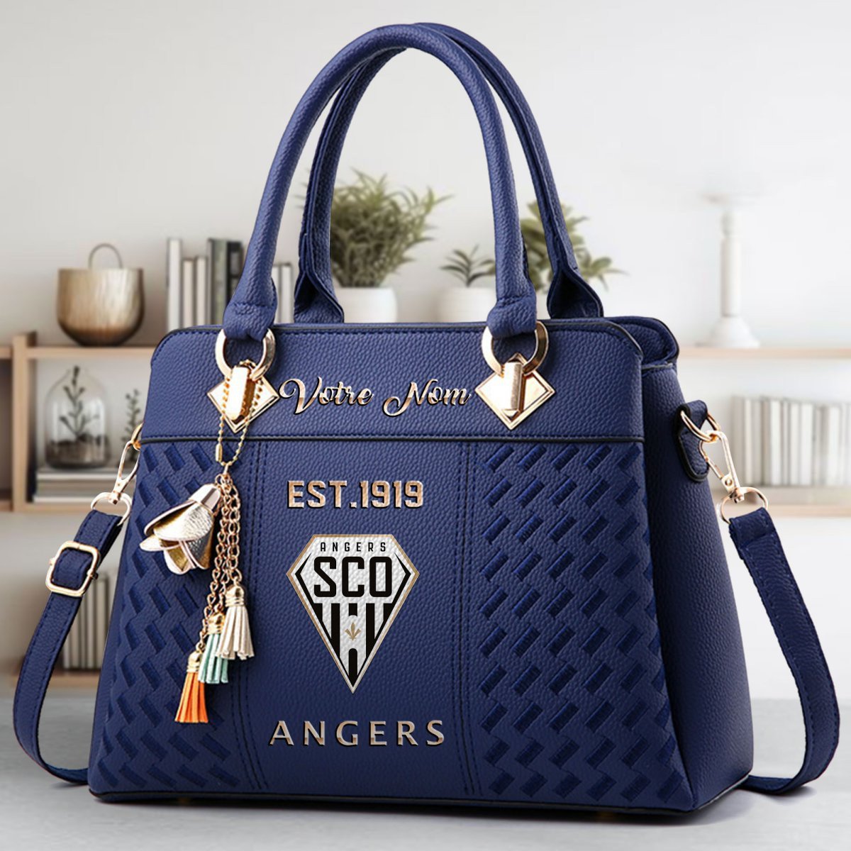 Angers SCO Crossbody Zip Handbag With Tassel Custom Name For Women - Image 4