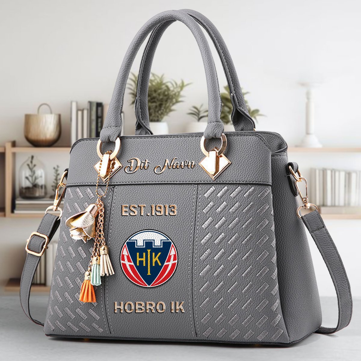 Hobro IK Crossbody Zip Handbag With Tassel Custom Name For Women - Image 5