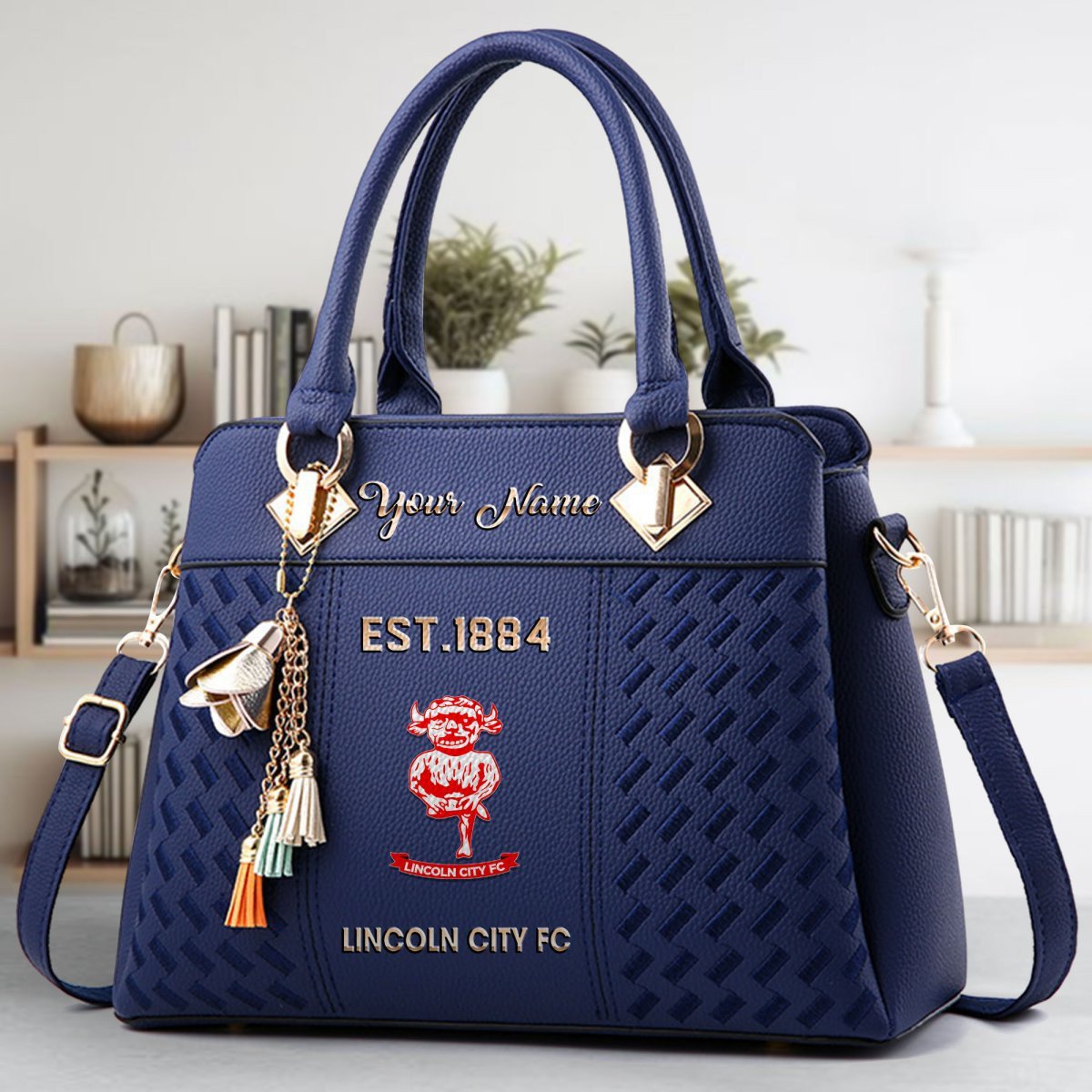 Lincoln City Crossbody Zip Handbag With Tassel Custom Name For Women - Image 3