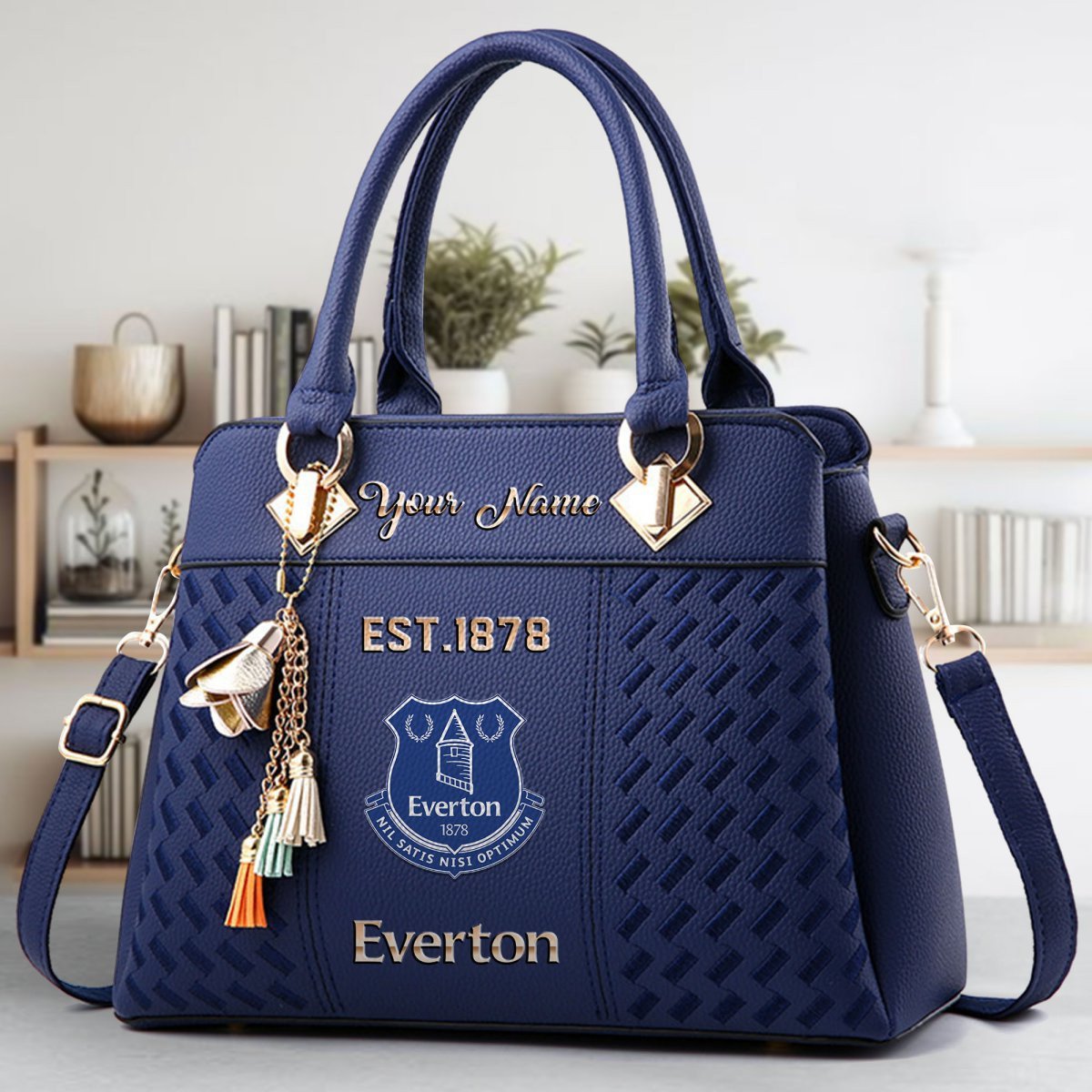 Everton Crossbody Zip Handbag With Tassel Custom Name For Women - Image 3