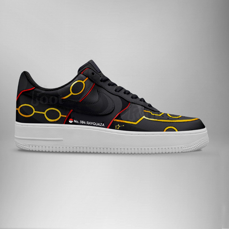 Shiny Rayquaza Air Low-Top Sneakers Shoes Printed Classic For Men And Women - Image 3