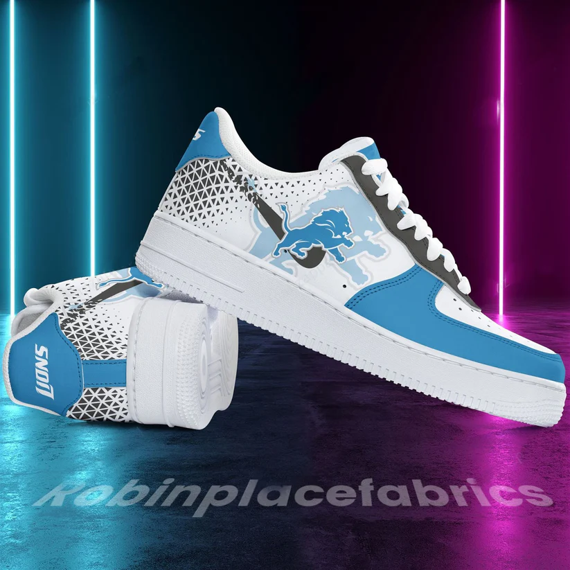 Detroit Lions Air Low-Top Sneakers Shoes Printed Classic For Men And Women - Image 3