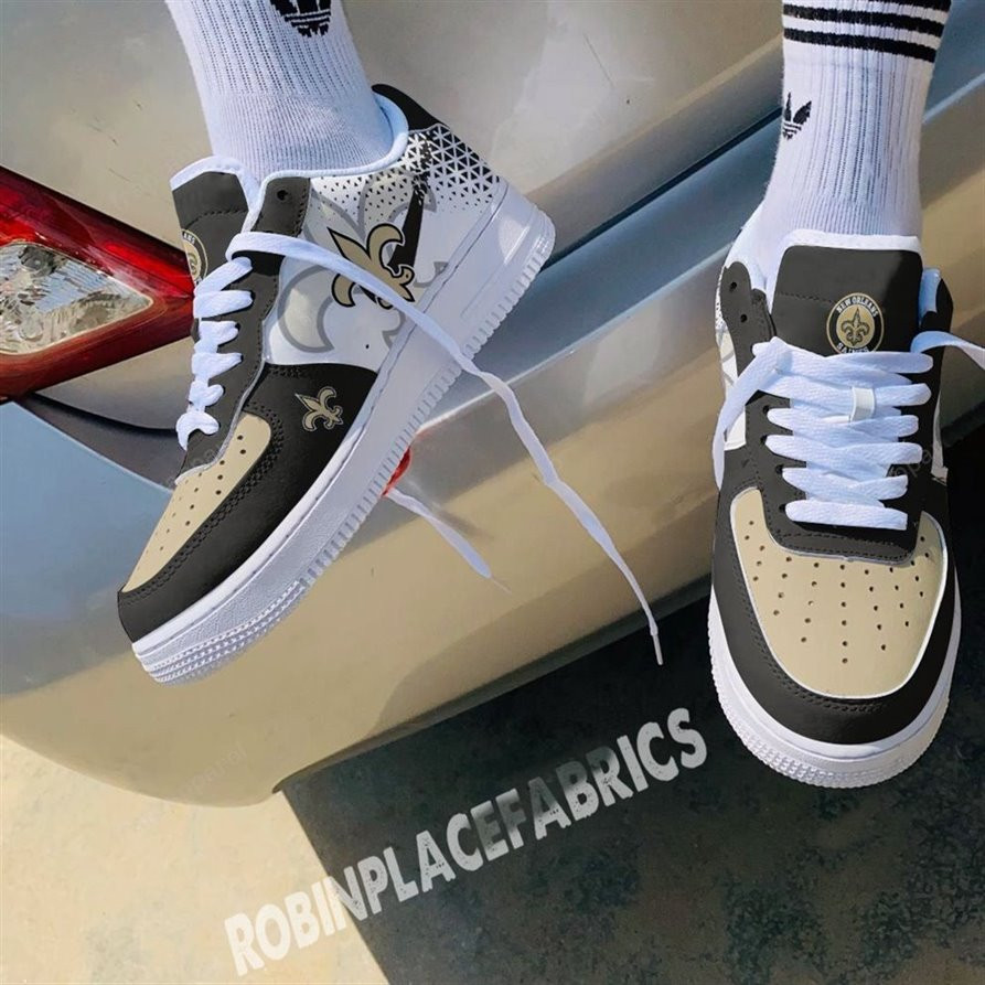 New Orleans Saints Air Low-Top Sneakers Shoes Printed Classic For Men And Women - Image 2