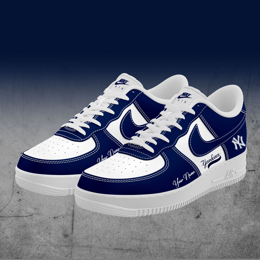 New York Yankees Air Low-Top Sneakers Shoes Printed Classic For Men And Women - Image 2