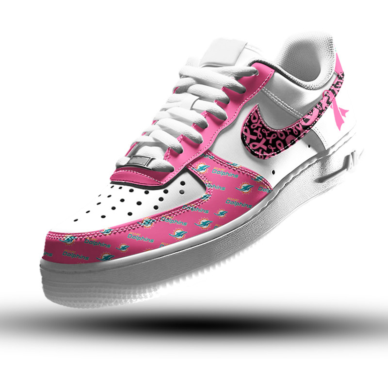 Miami Dolphins Air Low-Top Sneakers Shoes Comfortable For Men And Women Printed Full Size - Image 2