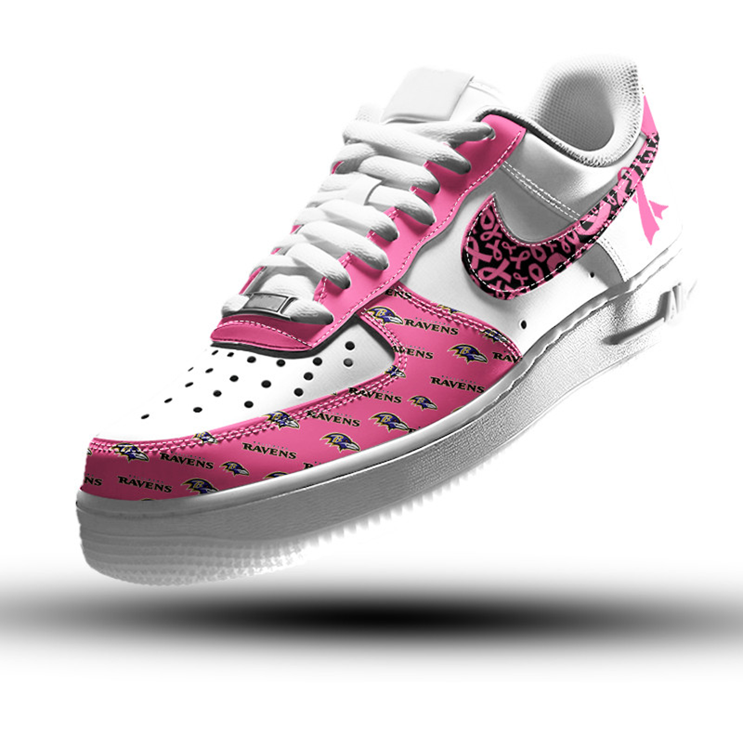 Baltimore Ravens Air Low-Top Sneakers Shoes Comfortable For Men And Women Printed Full Size - Image 2