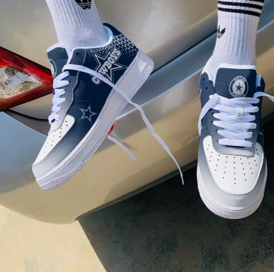 Dallas Cowboys Air Low-Top Sneakers Shoes Comfortable For Men And Women Printed Full Size - Image 2