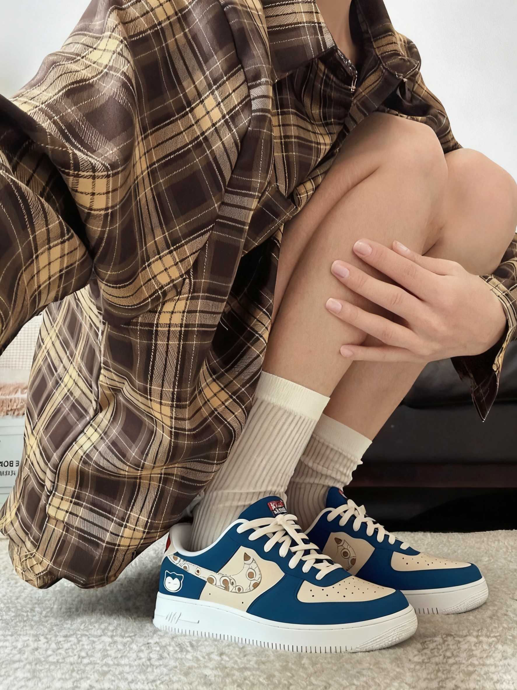 Snorlax Theme Air Low-Top Sneakers Shoes Comfortable For Men And Women Printed Full Size - Image 3