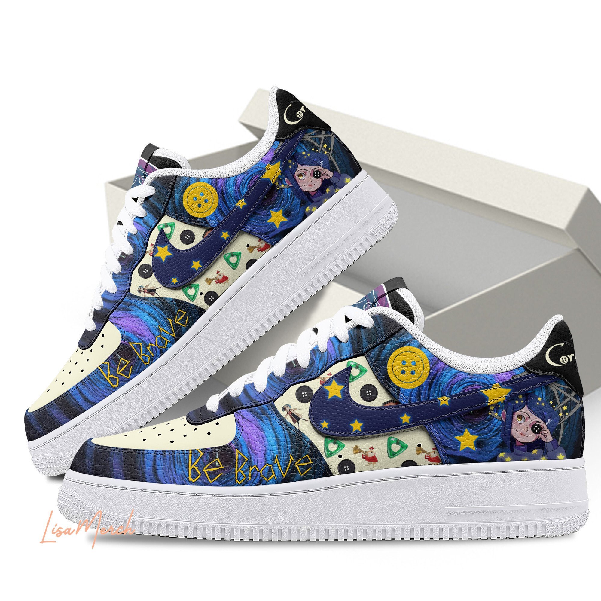 Coraline Air Low-Top Sneakers Shoes Comfortable For Men And Women Printed Full Size - Image 2