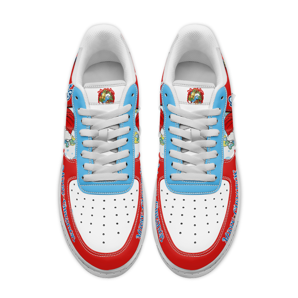 The Smurfs x Christmas Air Low-Top Sneakers Shoes Comfortable For Men And Women Printed Full Size - Image 2