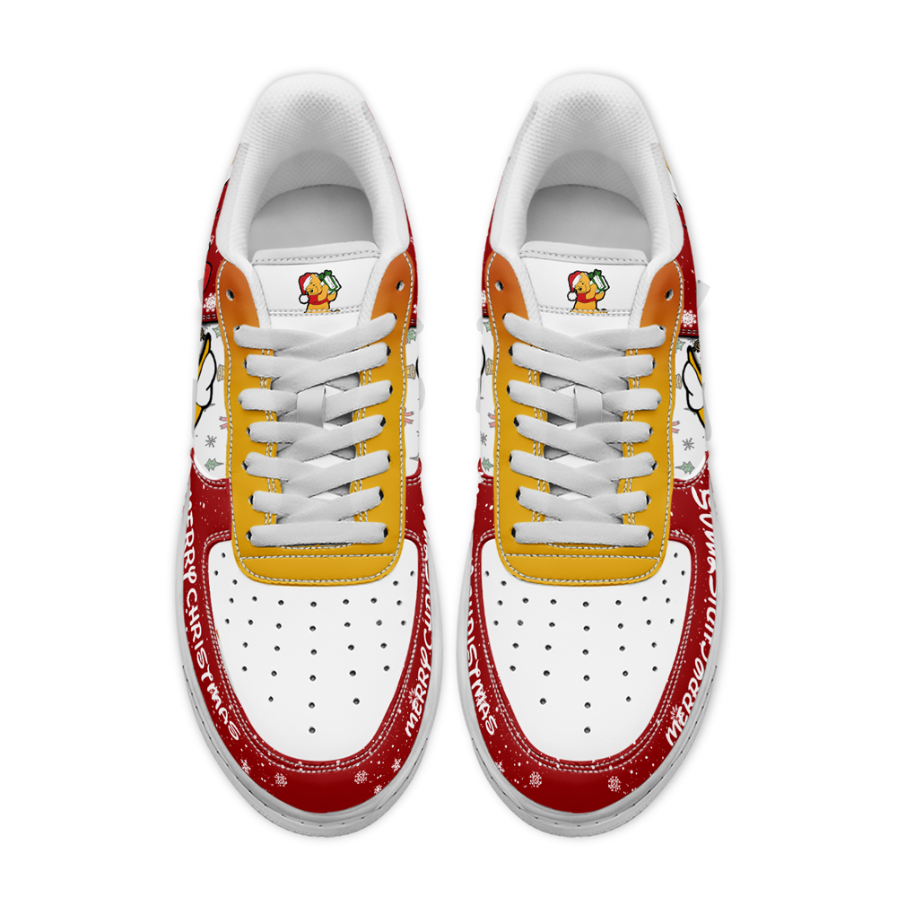 Winnie the Pooh x Christmas Air Low-Top Sneakers Shoes Comfortable For Men And Women Printed Full Size - Image 2
