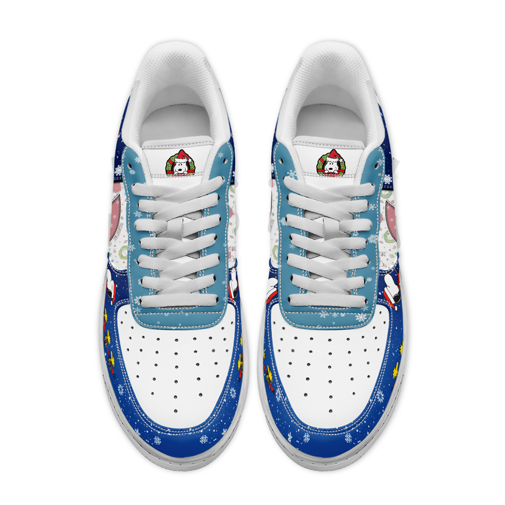 Snoopy x Christmas Air Low-Top Sneakers Shoes Comfortable For Men And Women Printed Full Size - Image 3