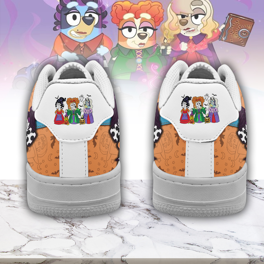 Bluey Hocus Pocus x Halloween Air Low-Top Sneakers Shoes Comfortable For Men And Women Printed Full Size - Image 2