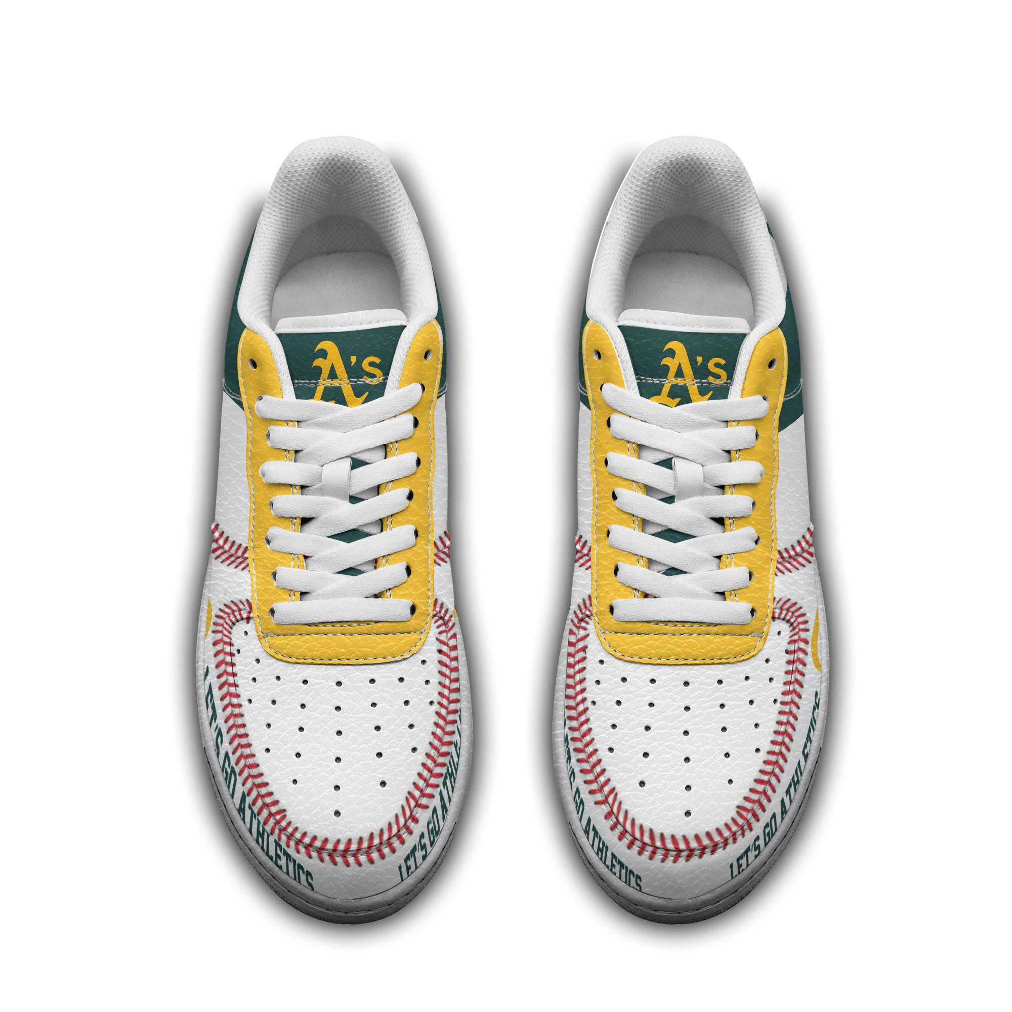 Oakland Athletics Air Low-Top Sneakers Shoes Comfortable For Men And Women Printed Full Size - Image 2
