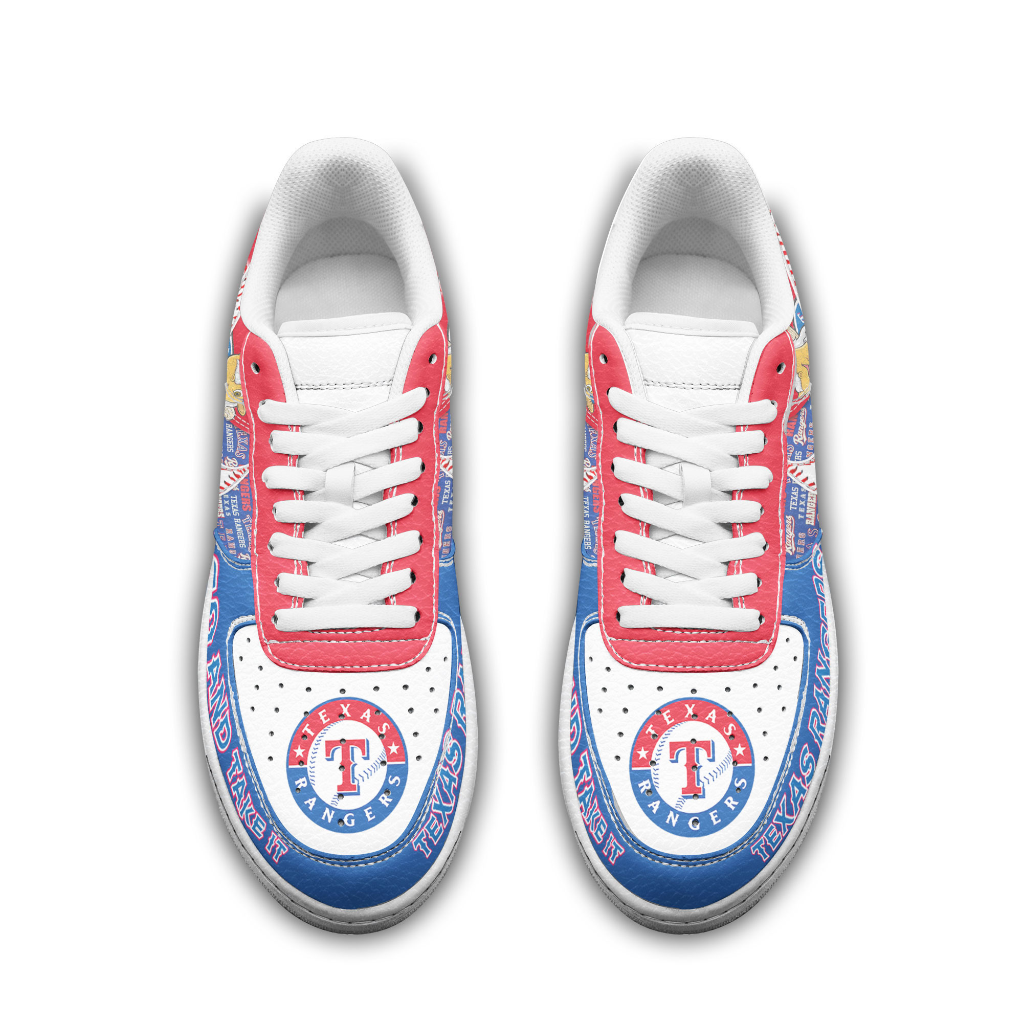 Texas Rangers Air Low-Top Sneakers Shoes Comfortable For Men And Women Printed Full Size - Image 3