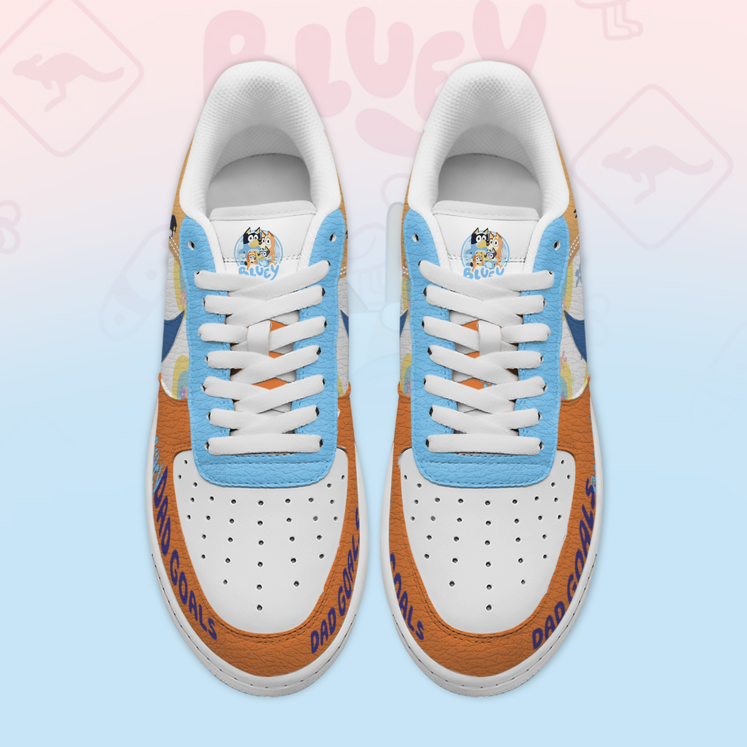 Bluey Air Low-Top Sneakers Shoes Comfortable For Men And Women Printed Full Size - Image 2