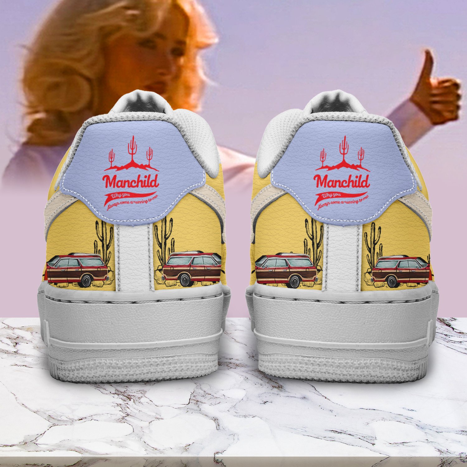 Sabrina Carpenter Manchild Air Low-Top Sneakers Shoes Comfortable For Men And Women Printed Full Size - Image 2
