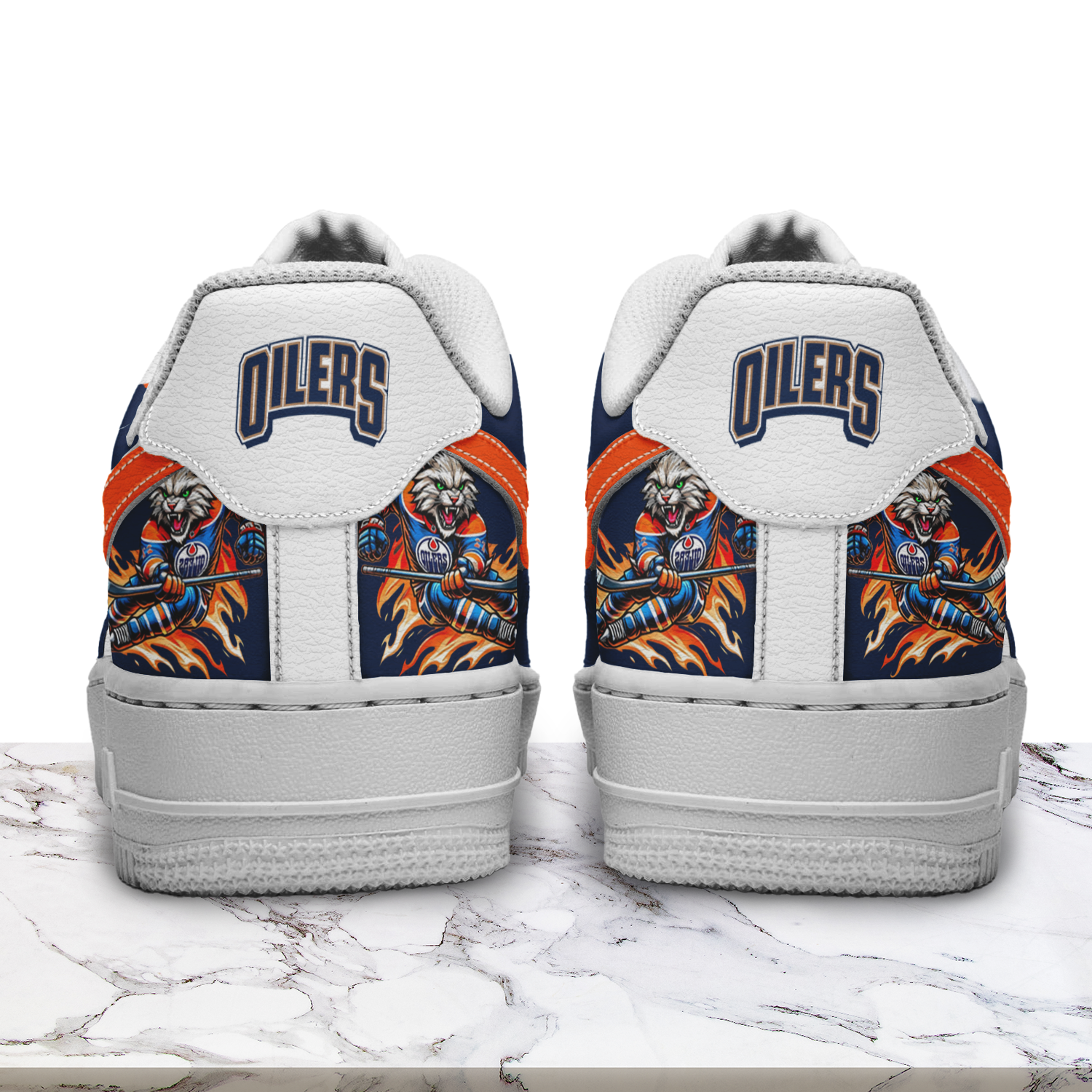Edmonton Oilers Air Low-Top Sneakers Shoes Comfortable For Men And Women Printed Full Size - Image 2