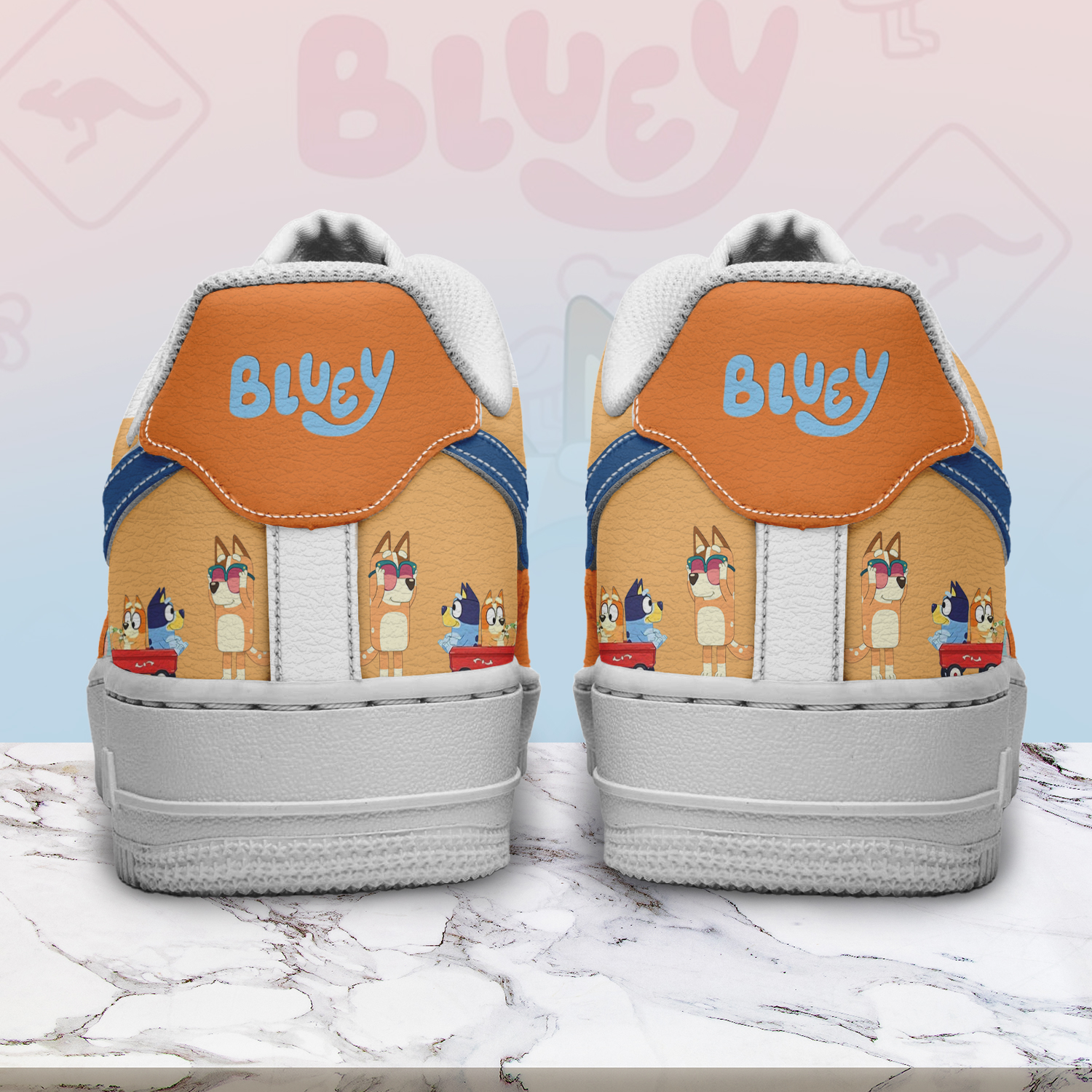 Bluey Air Low-Top Sneakers Shoes Comfortable For Men And Women Printed Full Size - Image 3