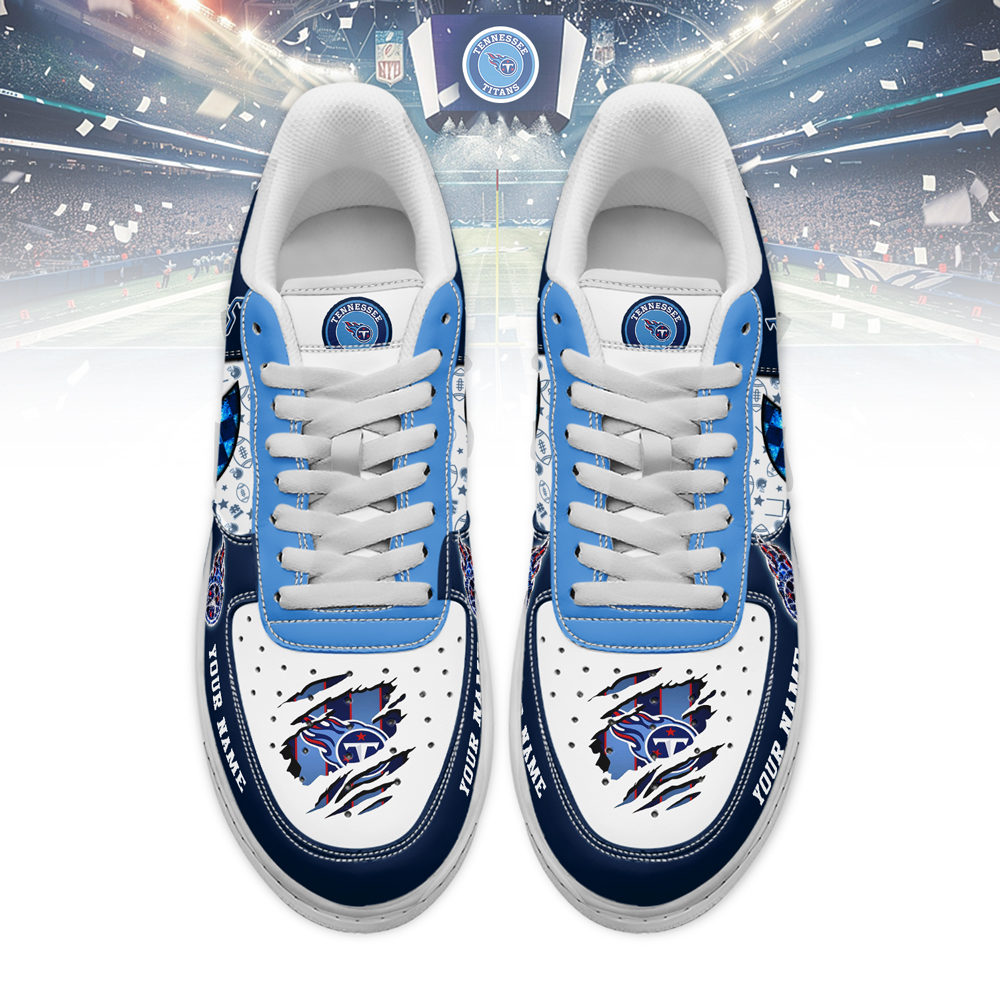Tennessee Titans Air Low-Top Sneakers Shoes Comfortable For Men And Women Printed Full Size - Image 2