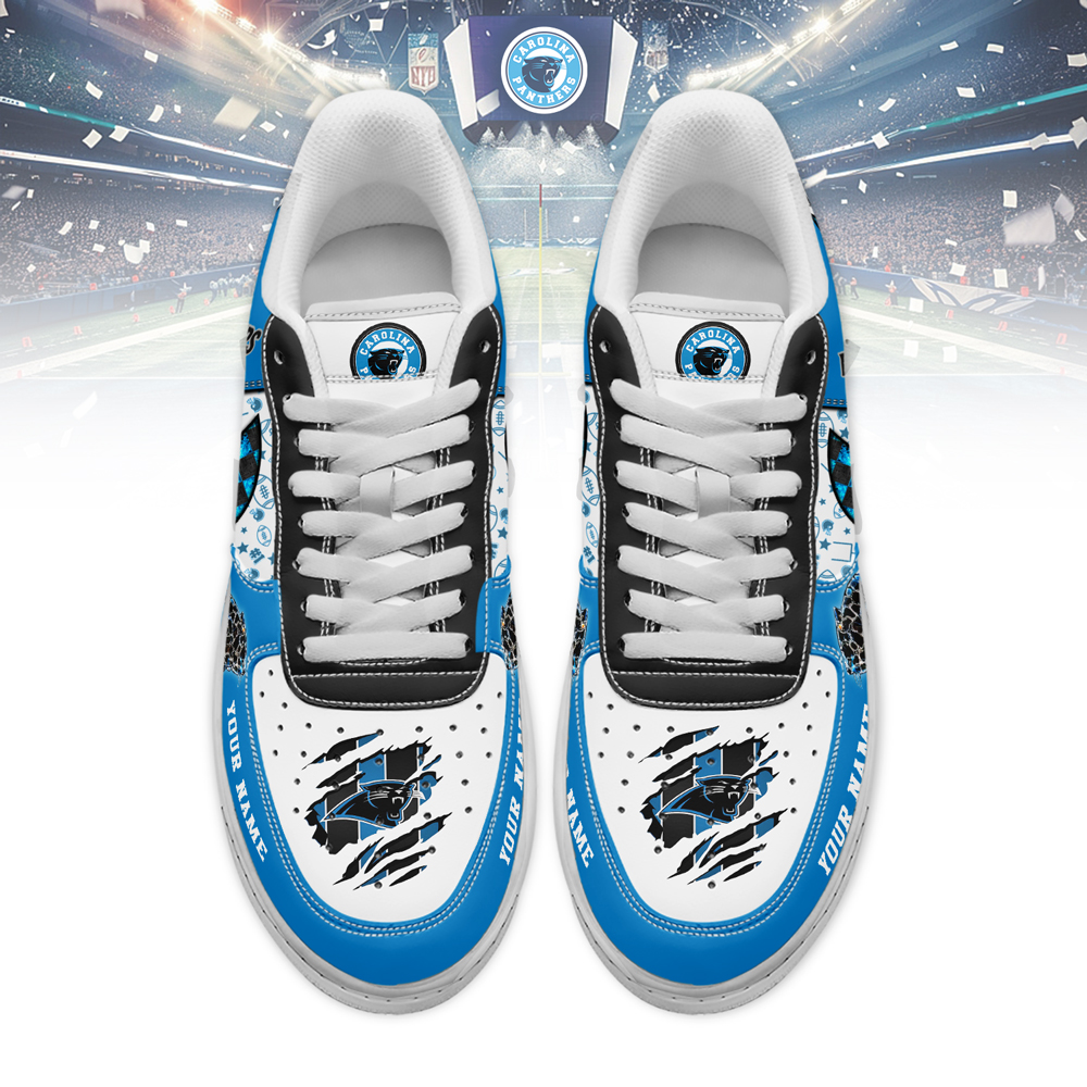 Carolina Panthers Air Low-Top Sneakers Shoes Comfortable For Men And Women Printed Full Size - Image 2