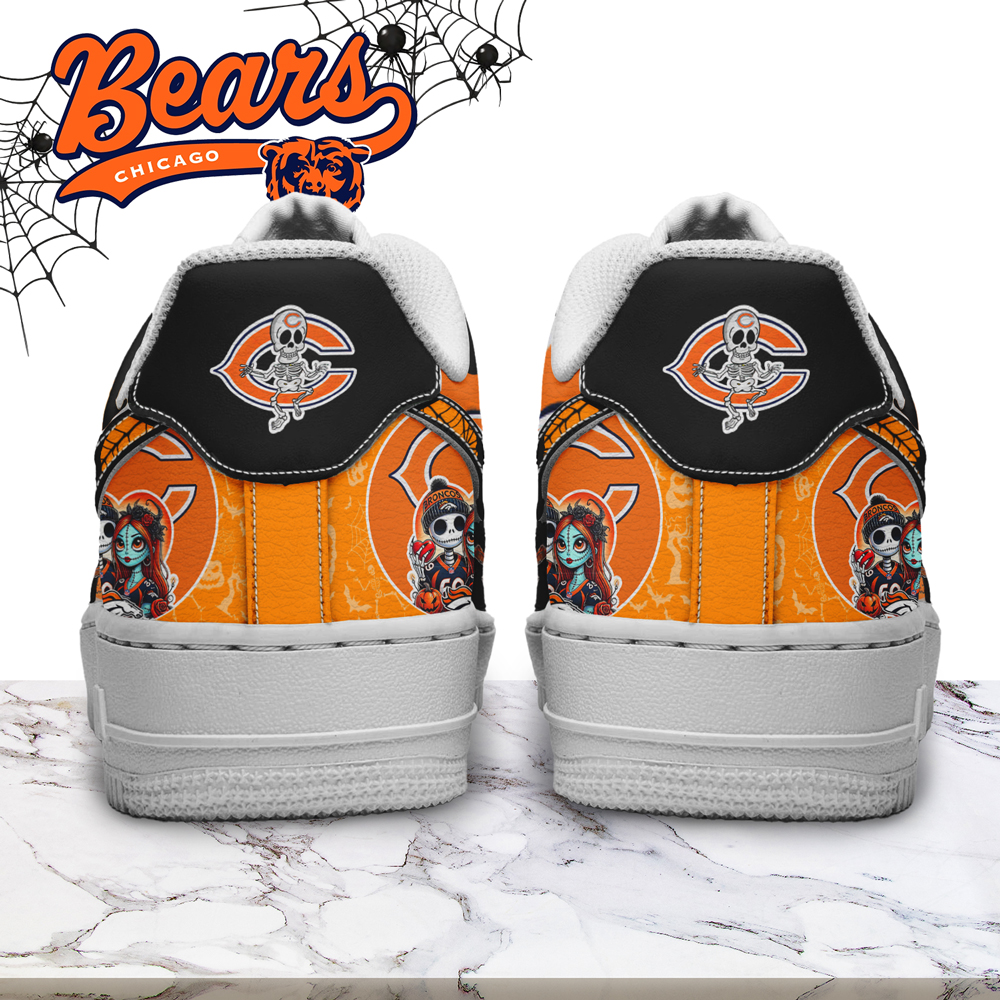 Chicago Bears x Halloween Air Low-Top Sneakers Shoes Comfortable For Men And Women Printed Full Size - Image 3