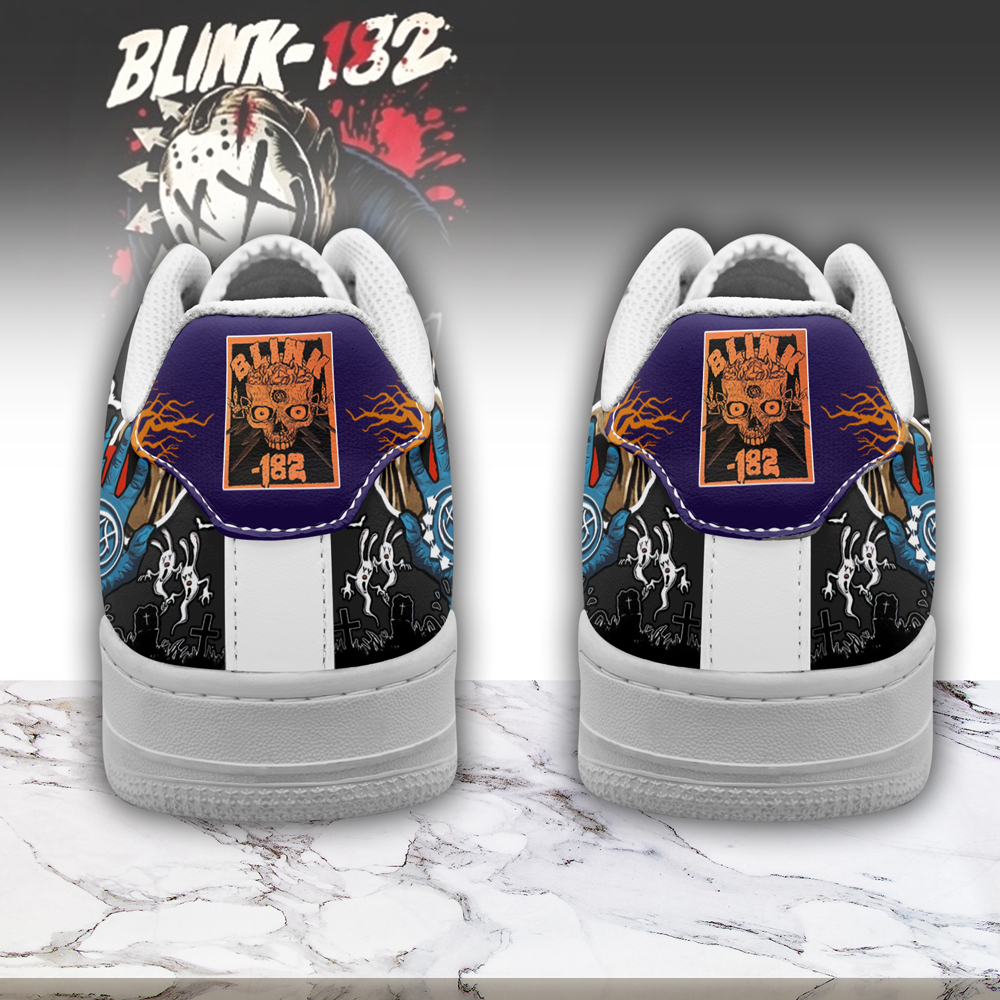 Blink-182 x Halloween Air Low-Top Sneakers Shoes Comfortable For Men And Women Printed Full Size - Image 3